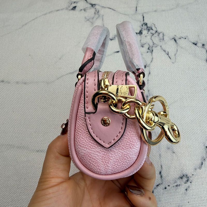 Mini Rowan Designer Key Chain Pillow Micro Bag Charm Co ch Keychain Handmade Denim Leather Keychains Man Woman Mini Wallet Bags Pendant Coins Purse - Image 5
