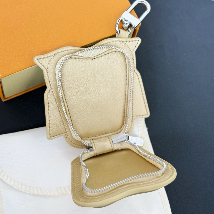 Luxury Bag Charm Leather Mini Owl bag Keychains Pendants Wallet headset Keyring Designer Cute Animal Owl Coin Purse Key Holder gift 7 Colors - Image 4