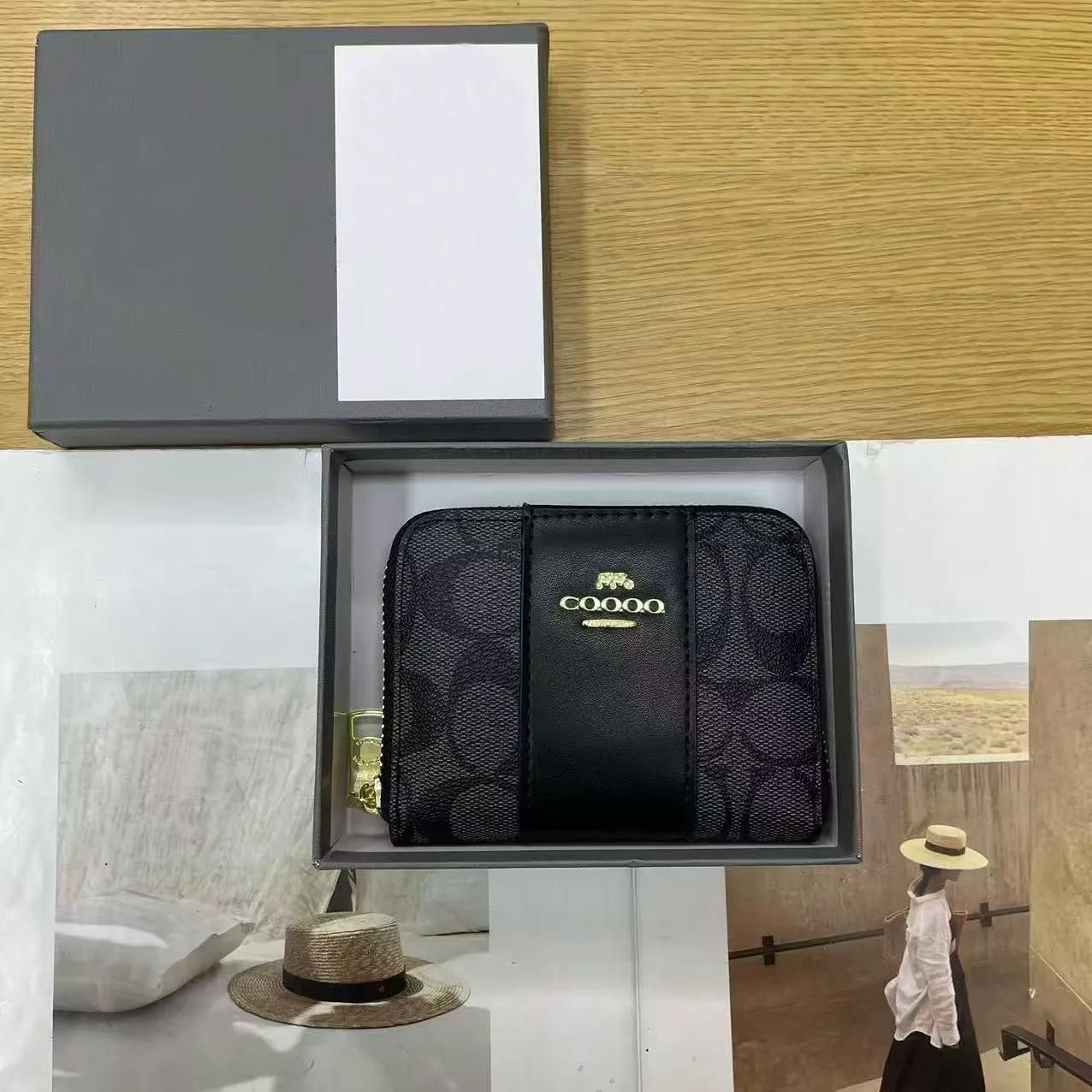Designer Wallet Women Mens Purse Clutch Bag Luxury Zipper Wallets Men Classic Coin Purses Printed Card Holder Long Wallet Short Zipper Cardholder - Image 5