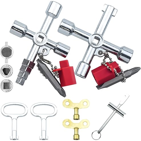 Knipex 001101 E 452119 Twin Key Switchgear Cabinet Key - Image 8