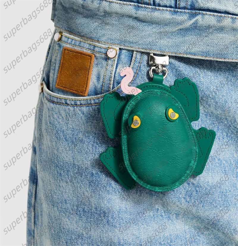 Designer Crab Bag Charm Mini Turtle Wireless Headphone Pouch Letter Keychain Animal Bag Charm Fashion Keychain Pendant Leather Coin Purse Cute Designer Accessorie - Image 2