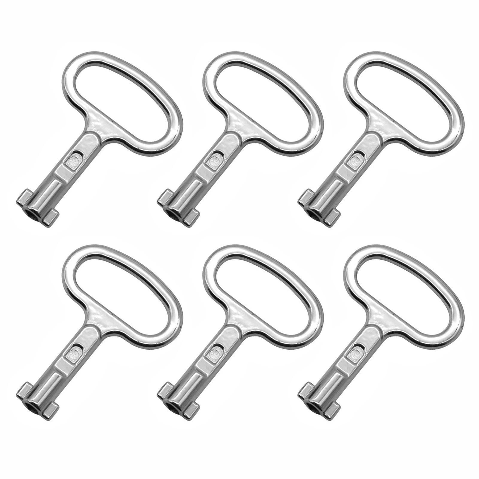 Control cabinet keys: 6 pieces slotted socket wrench, triangular key for electric box, gas, water, meter box cabinet - Image 1