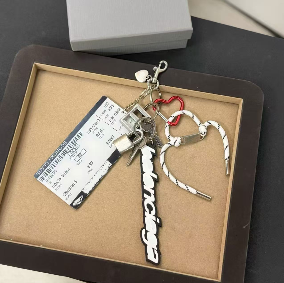 New Rodeo Charm Metal Lock Chain Letter Keychain Handbag Backpack Handheld Crossbody Bag Car Key Product Fashion Decoration Accessories Rodeo Bag gift - Image 1