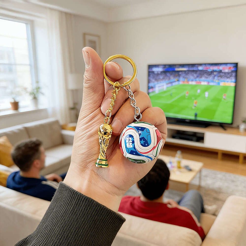 World Cup Soccer Keychain 2026 Football Ball Key Chain with National Flags,World Cup Soccer Gifts Accessories for Sports Merchandise 2026 Backpack Charm Daily Use - Image 1