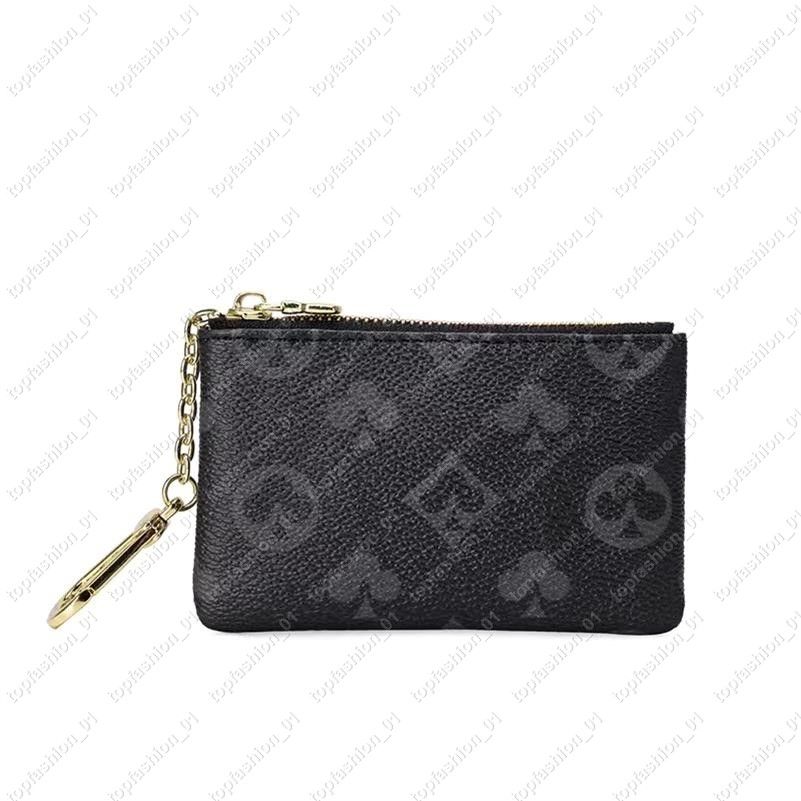 key case Wallets Holders Designers Luxury Genuine Leather Wallets Fashion Designer Wallets Retro Handbag For Men Classic Card Holders Coin Purse With box - Image 4