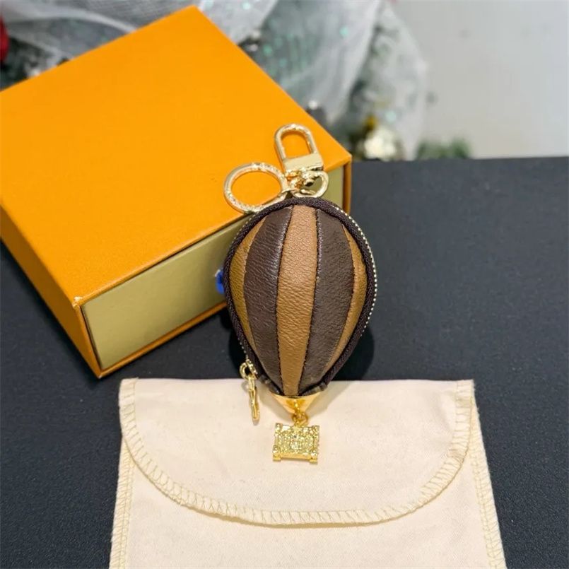 Designer Keychains Lanyards Hot Air Balloon Key Holder Bag Charms Creativity Coin Purse Keychain Pendant Fire balloon Charm Keyring Christmas Gift - Image 2