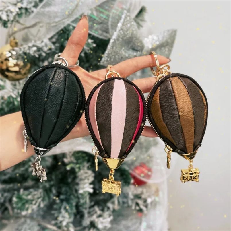 Designer Keychains Lanyards Hot Air Balloon Key Holder Bag Charms Creativity Coin Purse Keychain Pendant Fire balloon Charm Keyring Christmas Gift - Image 5