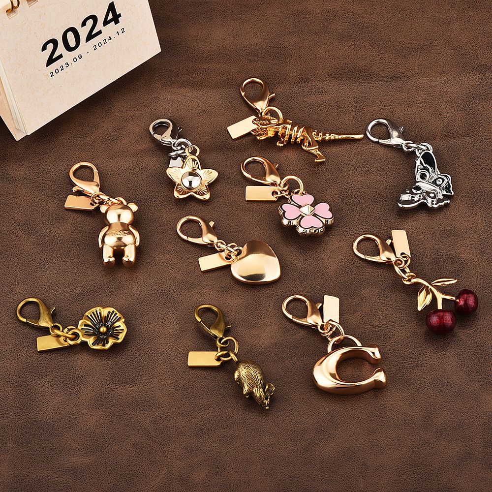 Designer Bag Charm Fashion Womens Keychain Dinosaur Cherry Alphabet Vintage Cool Pattern Refreshing Style Keyring Hangings key chain women dhgate - Image 1