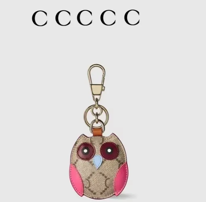 2026GGs designer keychains for women/men dog owl luxury key rings car keychain bag accessories classic and fashionable official key chains gift car Accessories box - Image 3