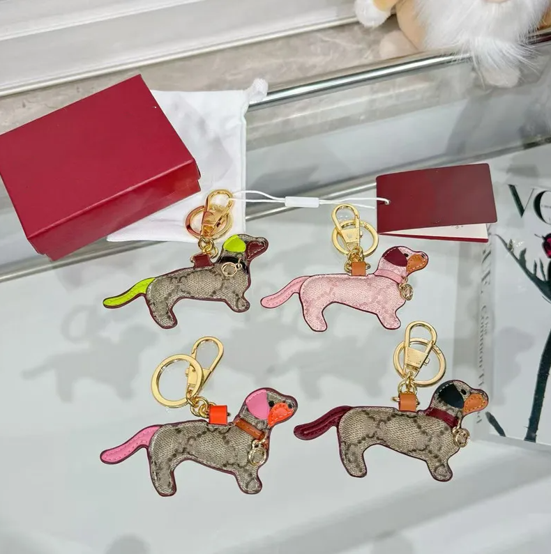 2026GGs designer keychains for women/men dog owl luxury key rings car keychain bag accessories classic and fashionable official key chains gift car Accessories box - Image 4