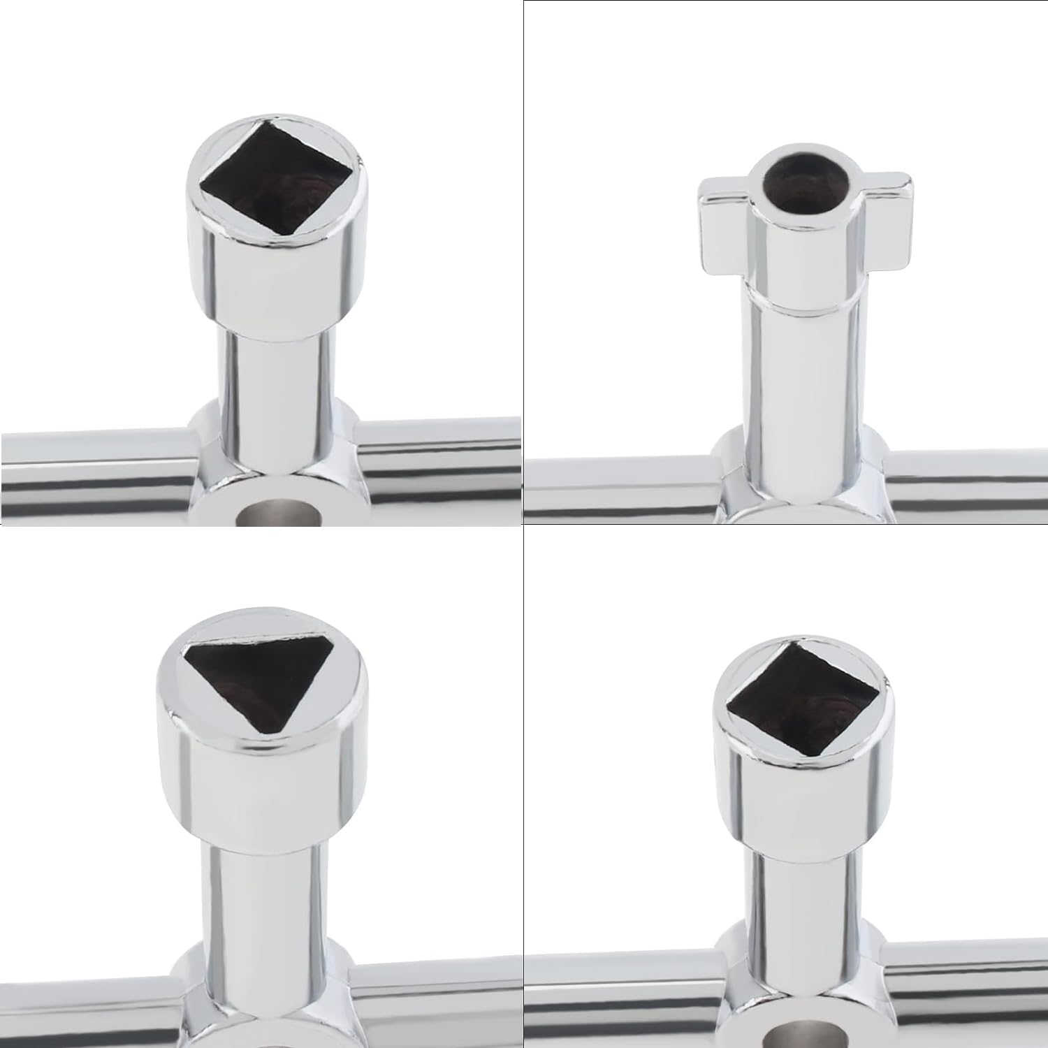 2 x Control Cabinet Keys, Universal Keys, Bleed Key for Radiator, 4-Point Key, Multifunctional Control Cabinet Key, Universal 4-Way Key, Silver, (WNBS) - Image 3