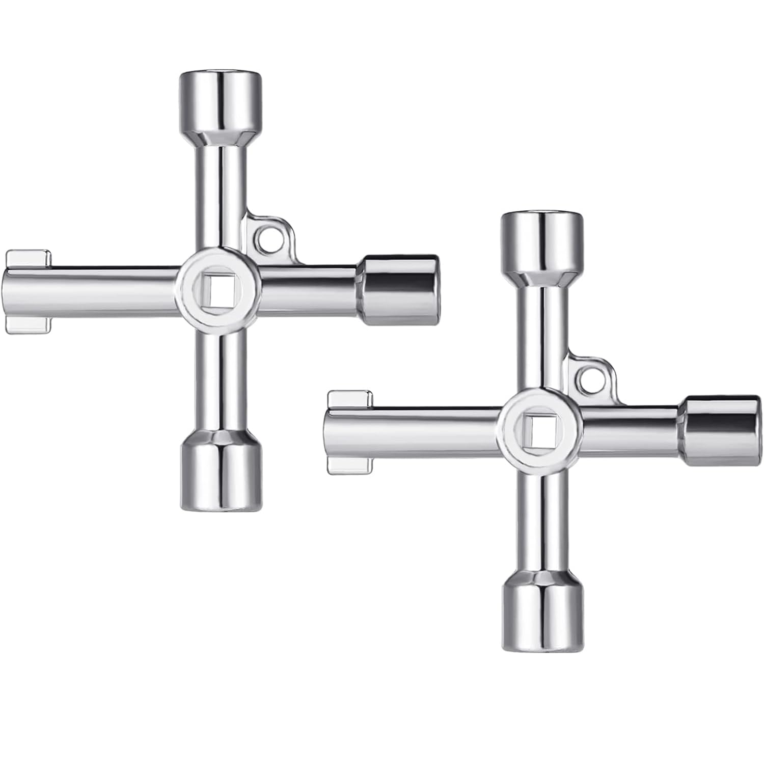 2 x Control Cabinet Keys, Universal Keys, Bleed Key for Radiator, 4-Point Key, Multifunctional Control Cabinet Key, Universal 4-Way Key, Silver, (WNBS) - Image 11