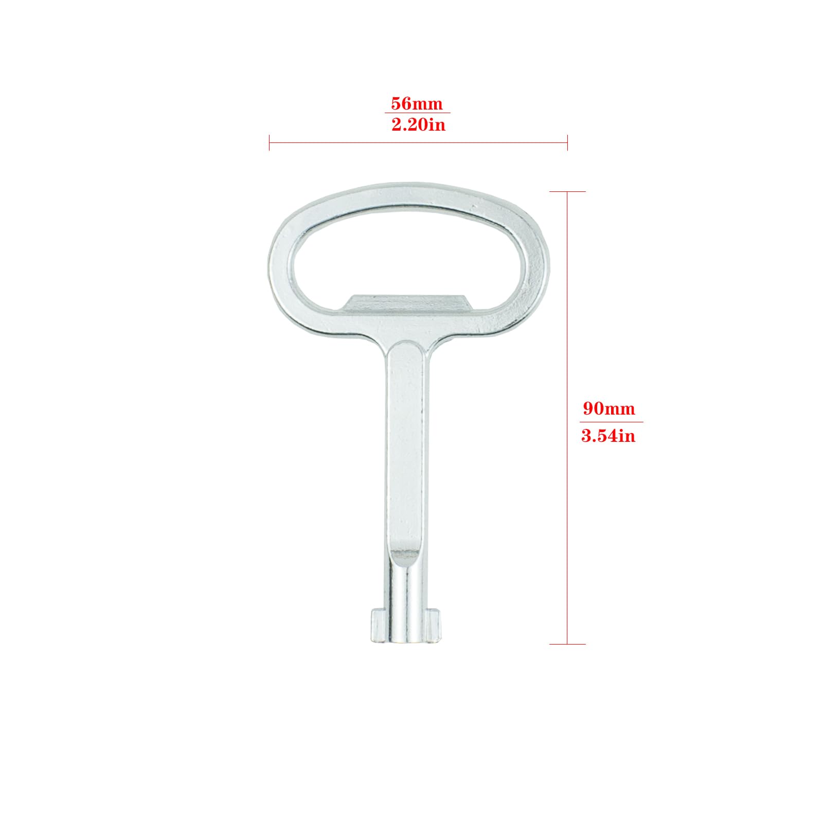 Control Cabinet Key 6 mm, Used for Water and Electricity Meter Cabinets, Fireplace Gas and Gas Meter Cabinet Keys and Distribution Cabinet Door Locks - Image 3