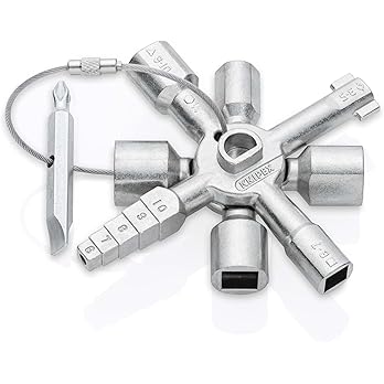 KNIPEX 00 11 06 Universal Key for all standard cabinets and shut-off systems 90 mm - Image 8