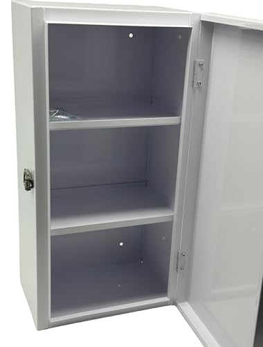 Relaxdays Medicine Cabinet, 3 Compartments, H x W x D: 42 x 21 x 15.5 cm, Wall Mounted, White/Green - Image 13