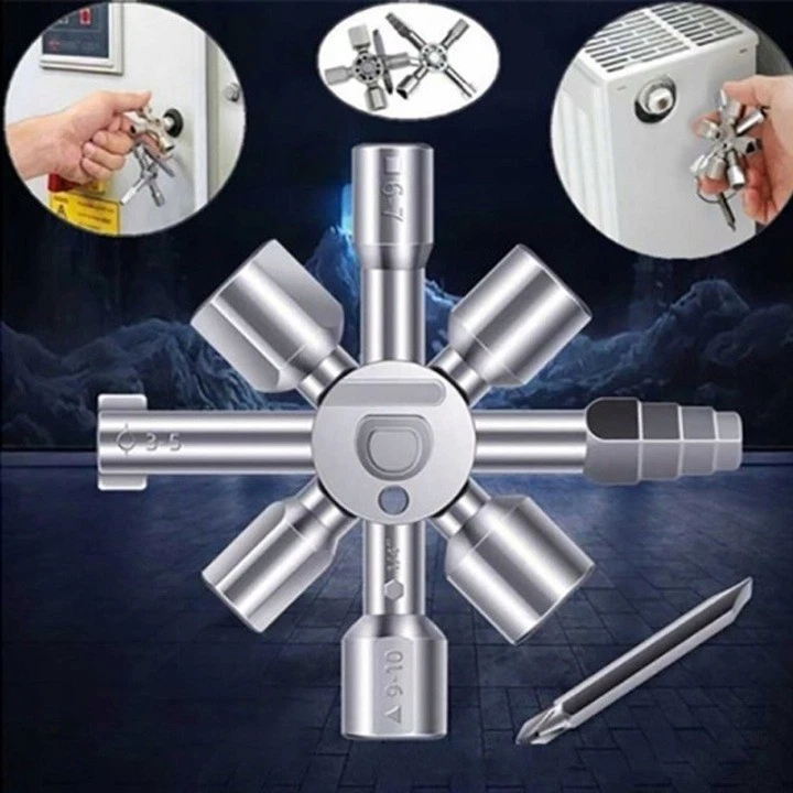Universalschlüssel 10-in-1 Schaltschrankschlüssel Mülltonne Vierkant Dreikant  | eBay.de - Image 2