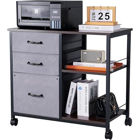 Office Cabinet, Office Storage Cabinet Lock, 15 mm Storage Cabinet for Garage Living Room Bedroom Buffet Printer Administrative Paper with 2 Doors, Adjustable Veneers, Black - Image 13