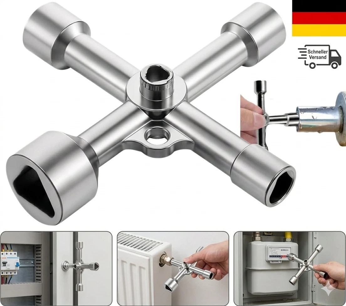 DreikantschlüSsel FüR Absperrpfosten,Universal SchaltschrankschlüSsel,Vierkantsc  | eBay.de - Image 1