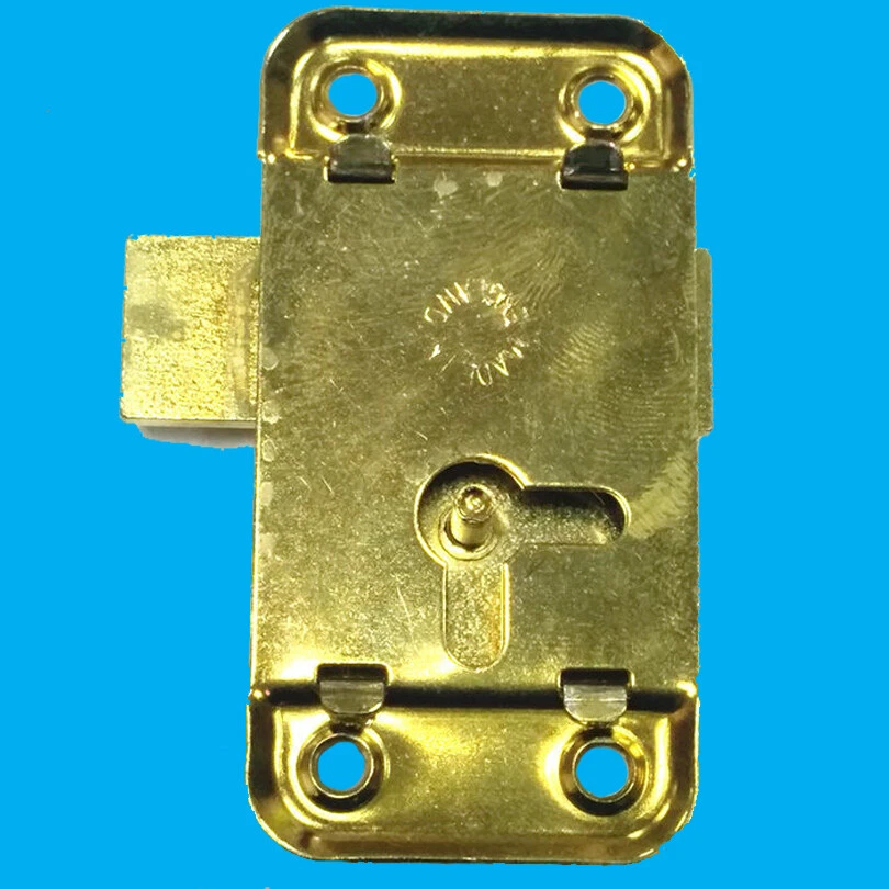 1x 3 Zoll Messing Türschloss & Schlüssel für Kleiderschrank Schrank Schrank Schreibtisch Schublade - Image 4
