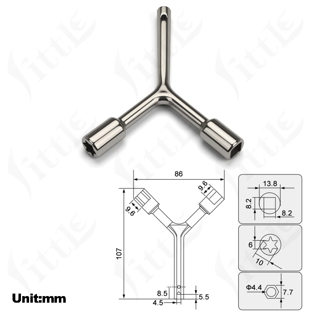 Universalschlüssel Schaltschrank/Wasserhahn Schlüssel Dreikantschlüssel Multifun  | eBay.de - Image 26