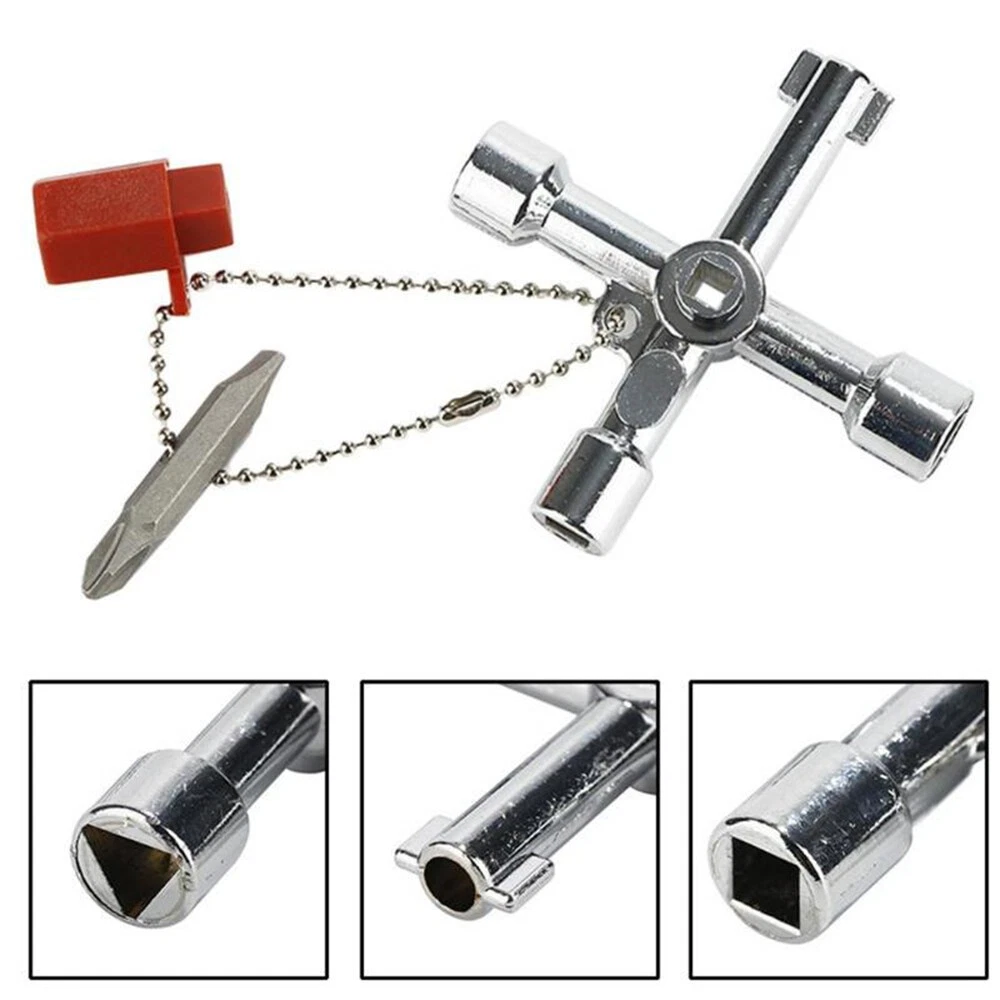 4 in 1 Universalschlüssel Schaltschrankschlüssel Vierkant- Dreikantschlüssel NEU  | eBay.de - Image 1