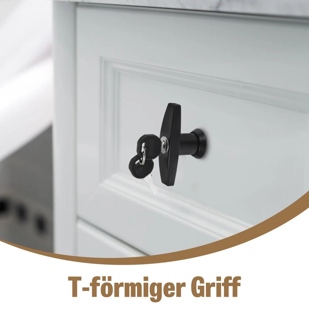 T-Griff Schloss 2 Schlüssel, Drehriegel Schaltschrank Abschließbar Spindschloss - Image 10