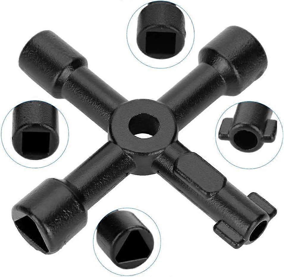 4-fach Multifunktions-Schaltschrankschlüssel, Schaltschrankschlüssel Vierkantschlüssel Wasserhahn - Image 1