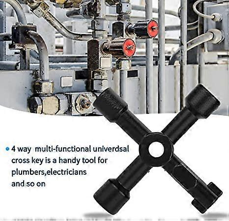 ZK-4-fach multifunktionaler Schaltschrankschlüssel, Schaltschrankschlüssel, Vierkantschlüssel, Wasserhahn, Dreiecksschlüssel, 4-fach Schlüssel, Schaltschrankschlüssel, Vierfach Master k - Image 4
