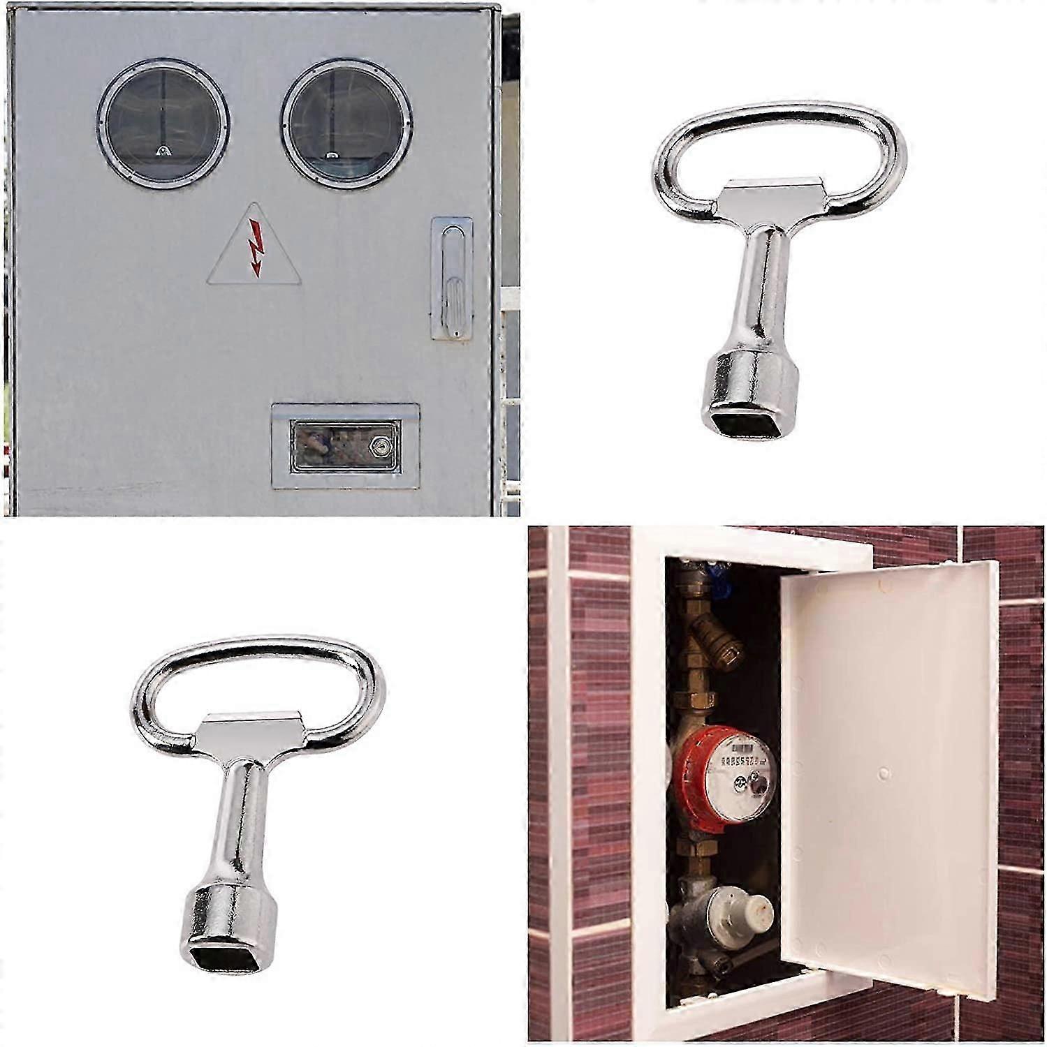 5pcs Schaltschrankschlüssel Vierkantventilschlüssel Steckschlüssel aus Zinklegierung - Image 4