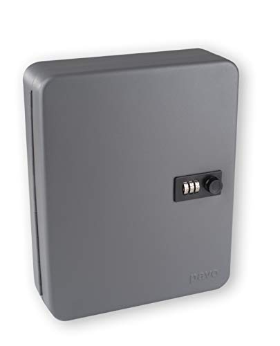 Pavo - Key cabinet with 36 hooks with combination lock, Dimension 8 × 24 × 30 cm, Dark grey, 36 key rings included - 8032815 - Image 6