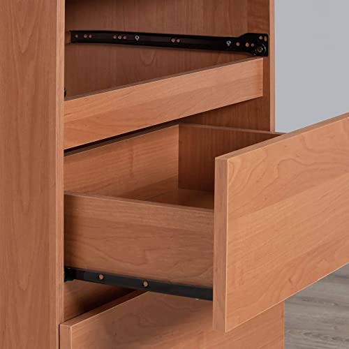 AKORD Wardrobe with 2 Doors | Bedroom Wardrobe with 2 Drawers with Shelves and a Rod | L90 x H180 x D51 cm | Laminate Panel 16 mm | Wardrobe without Wardrobe Bedroom | Dressing Room Storage Cupboard - Image 11