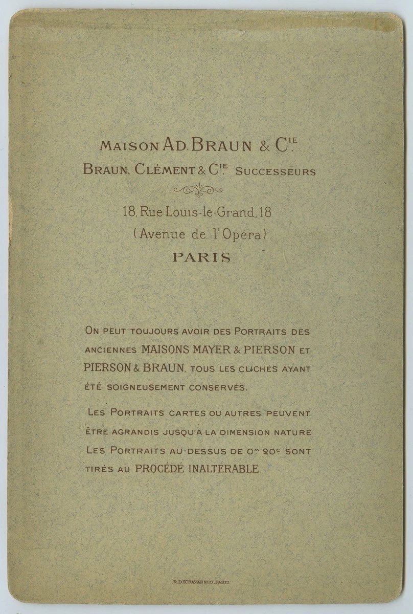 Cabinet circa 1900 Ad. Braun. Un académicien grand-croix de la Légion d'Honneur. - Image 3