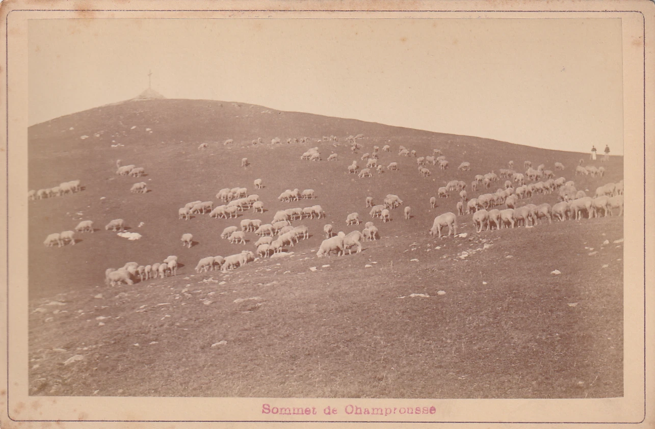 SOMMET DE CAMPROUSSE CROIX CHAMROUSSE   ISERE 38 format CABINET 16 X 11 cm - Image 2