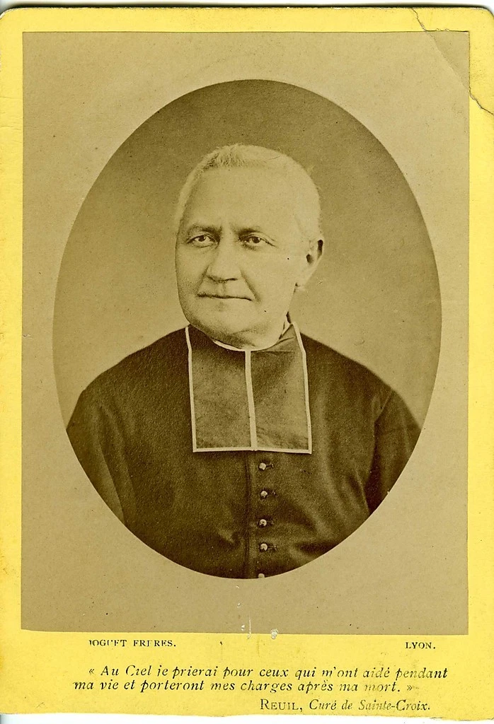 Le curé Sainte Croix à Reuil par Joguet Frères Lyon, PHOTO CABINET 1890 - Image 1