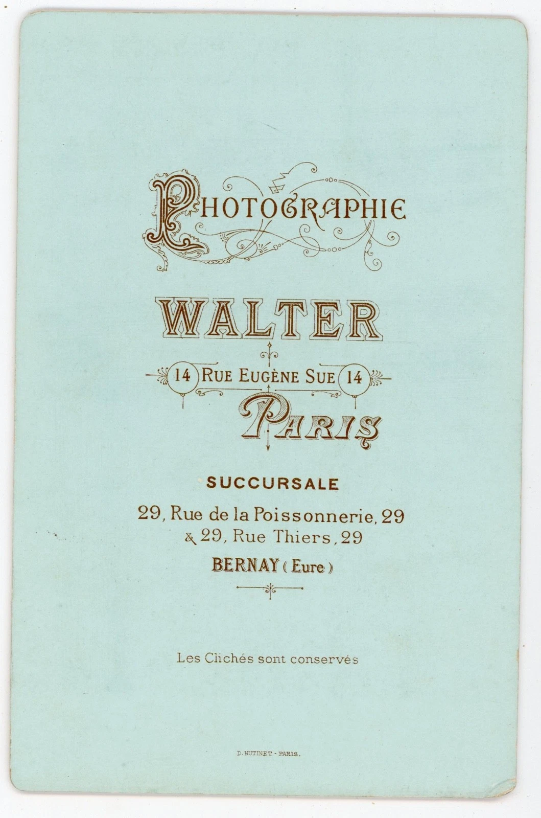 PHOTO CABINET Walter Bernay, Grande rue et église St Croix Bernay - Image 2