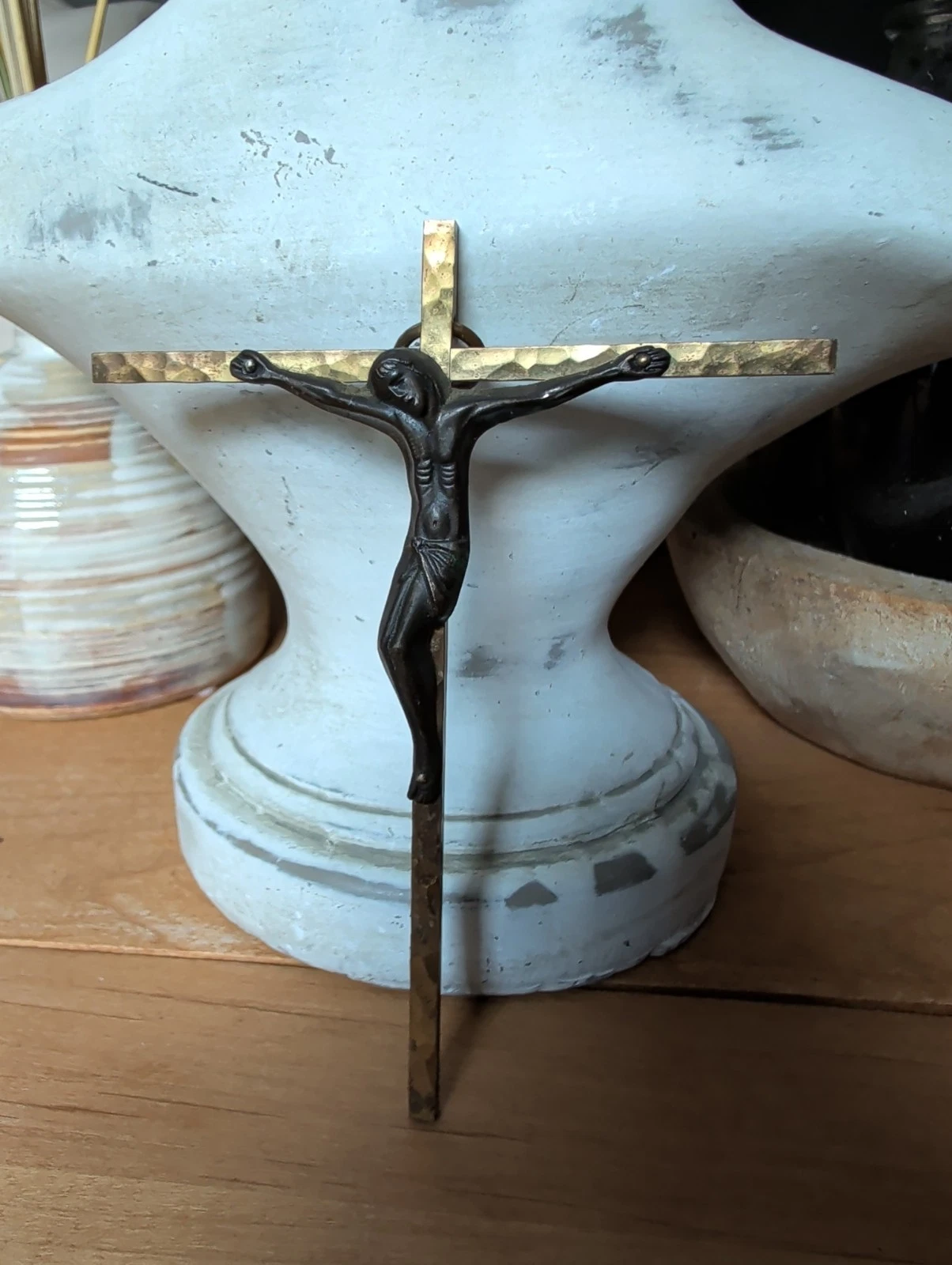 Lot 7 Anciens Crucifix Croix Memento Mori Crâne Golgotha - Bronze Napoléon lll - Image 9