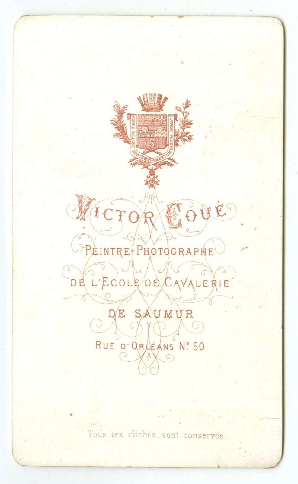 CDV circa 1880 Victor Coué à Saumur. Marie Mayaud, comtesse du Dresnay. Ecuyère. - Image 3