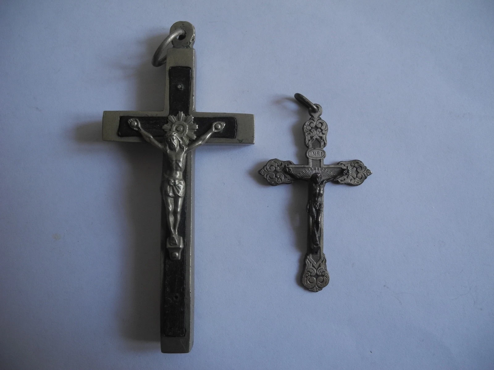 lot crucifix pendentifs bijoux Christ pendants jewelry croix aumonier ww1 Kreuz - Image 1