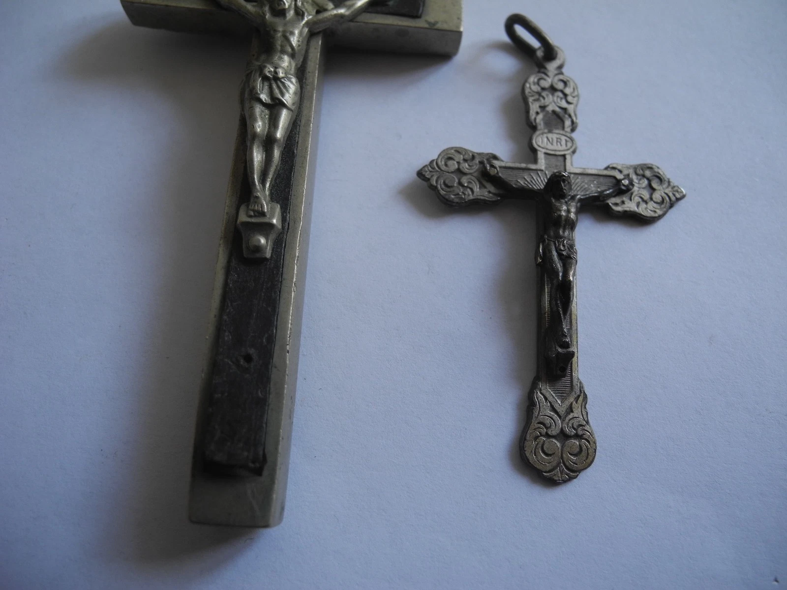 lot crucifix pendentifs bijoux Christ pendants jewelry croix aumonier ww1 Kreuz - Image 3