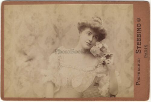 ANCIENNE PHOTOGRAPHIE CABINET MALESCOURT AU CREUSOT PORTRAIT JOLIE JEUNE FEMME - Image 7
