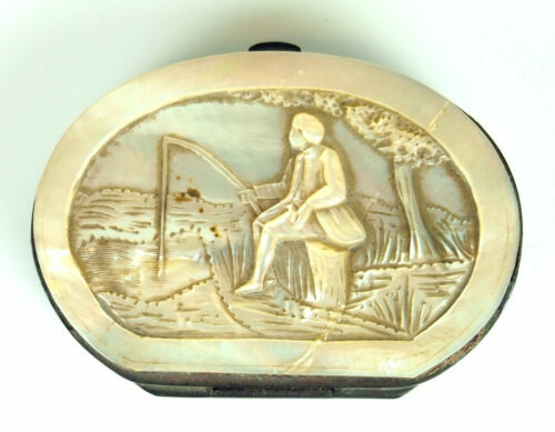 Passion Christ croix crucifix Nacre Art Populaire. Période NAPOLÉON 3./ .1870 - Image 17