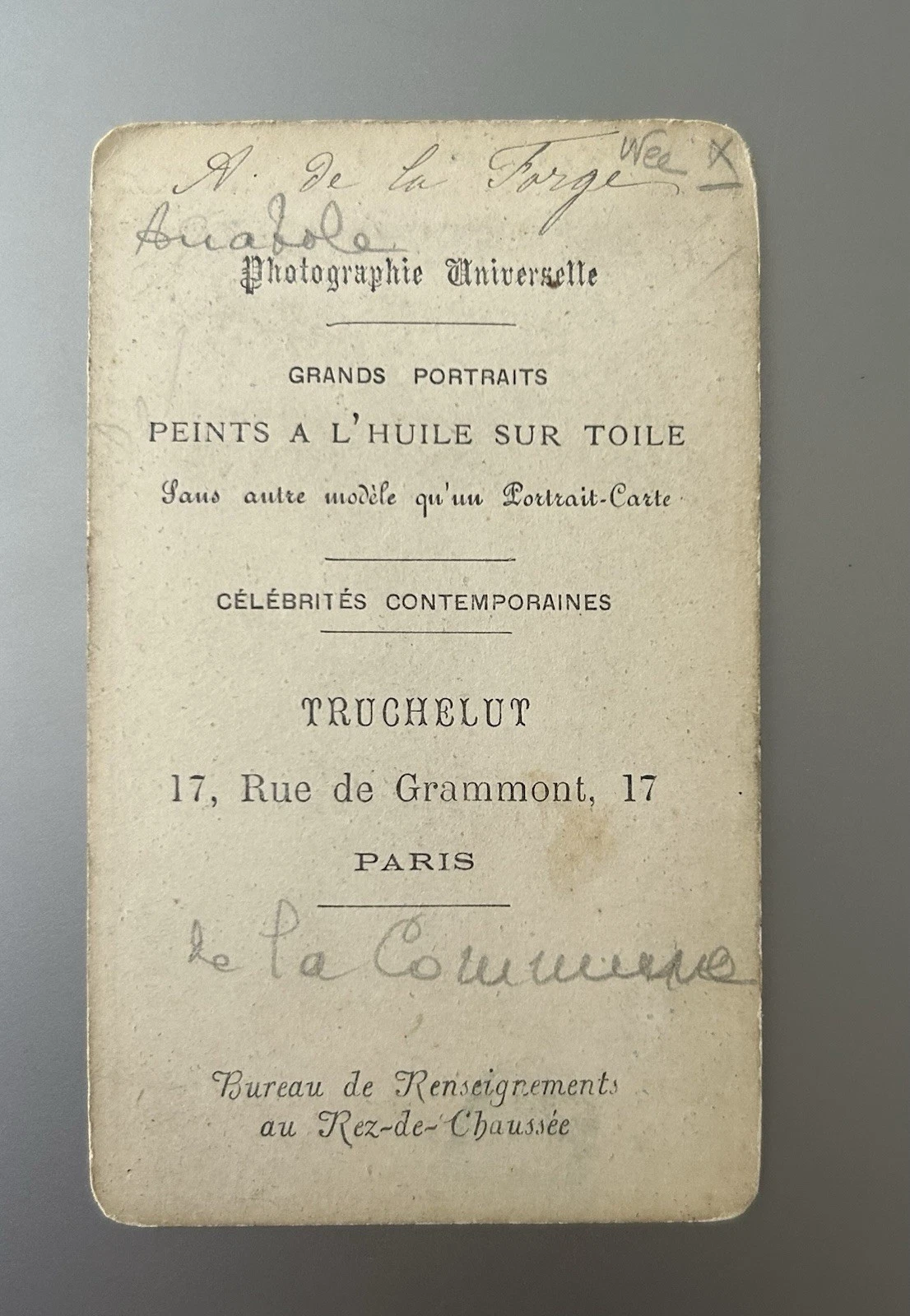 Commune de Paris - Communard - Anatole de la Forge  - Cdv - Image 2