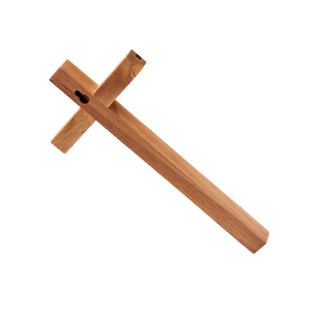 Wood Wall Hanging Crucifix Christian Jesus Cross Relics Sculpture Cabinet Easter Decorative Collection Gifts - Image 3