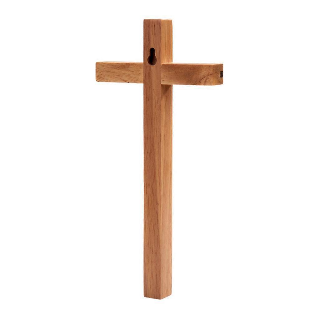 Wood Wall Hanging Crucifix Christian Jesus Cross Relics Sculpture Cabinet Easter Decorative Collection Gifts - Image 5