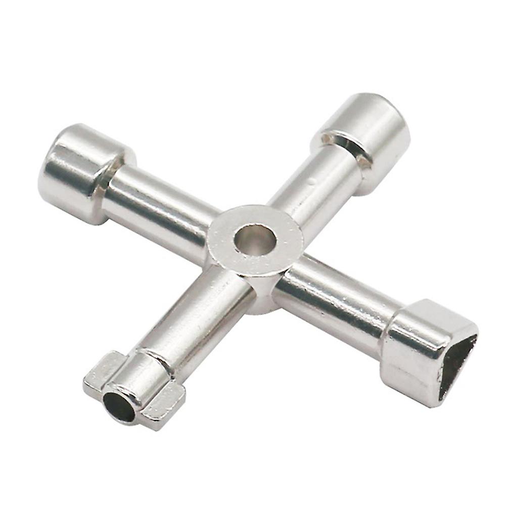 Clé Universelle Triangle Croix 4 Voies Multi Clé Pour Gaz Électrique Ascenseur Cabinet Compteur Boîte - Image 2