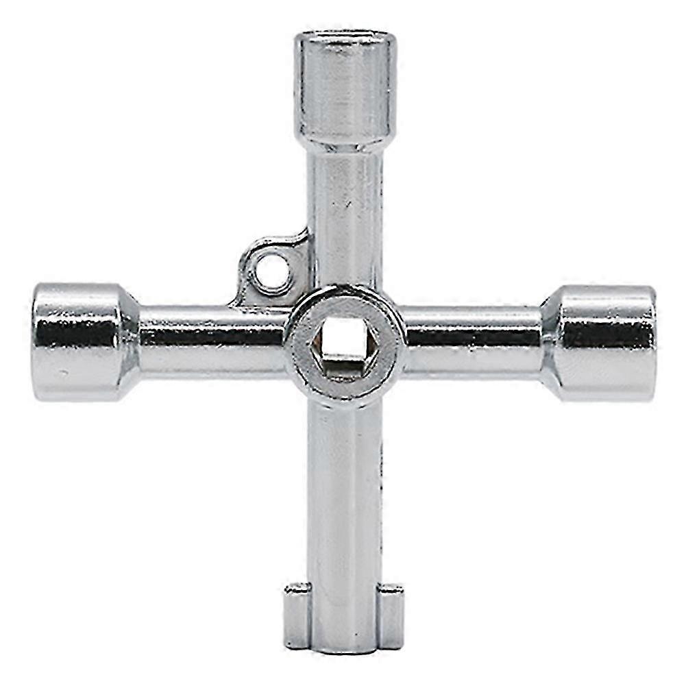 Clé Universelle Triangle Croix 4 Voies Multi Clé Pour Gaz Électrique Ascenseur Cabinet Compteur Boîte - Image 4