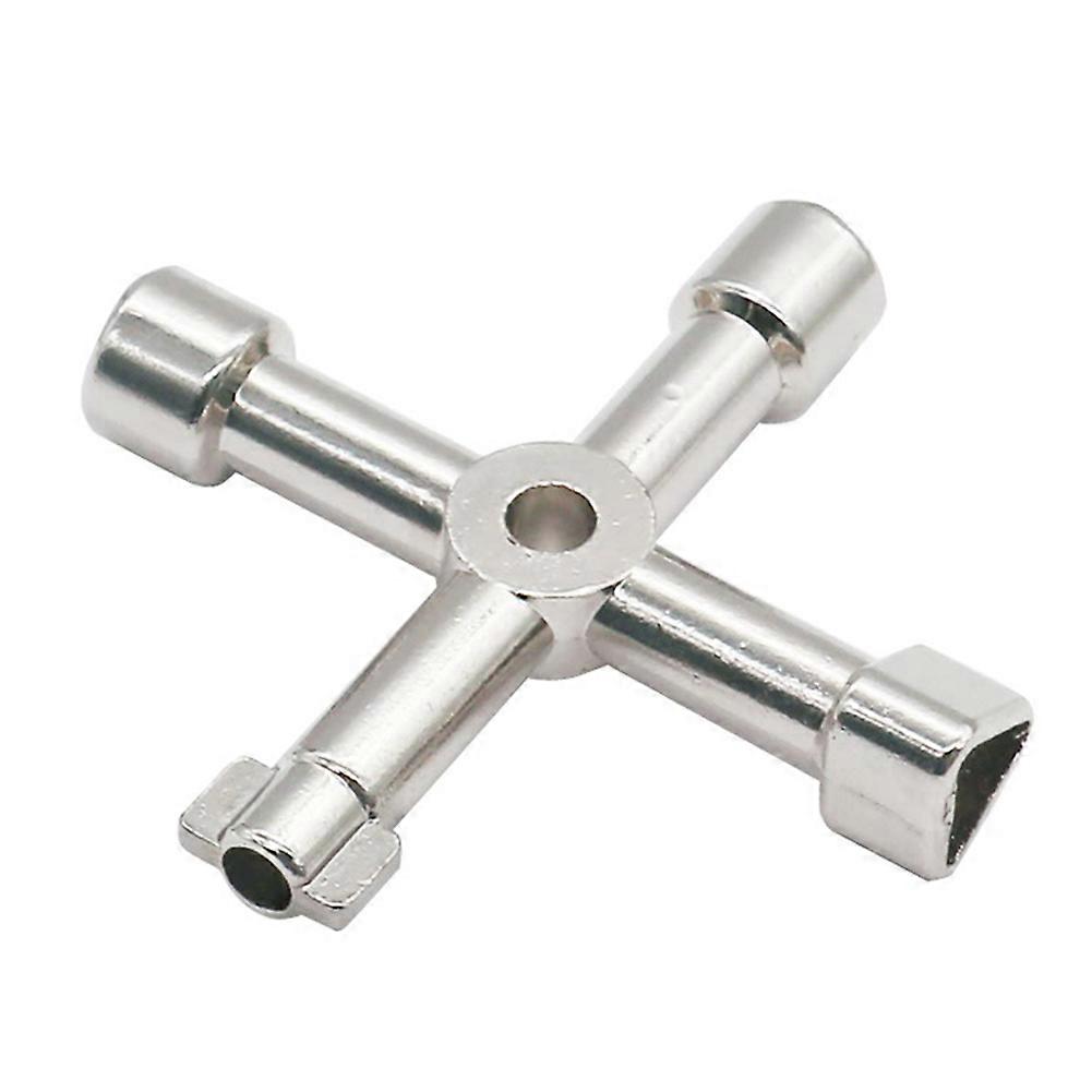 Clé Universelle Triangle Croix 4 Voies Multi Clé Pour Gaz Électrique Ascenseur Cabinet Compteur Boîte - Image 2
