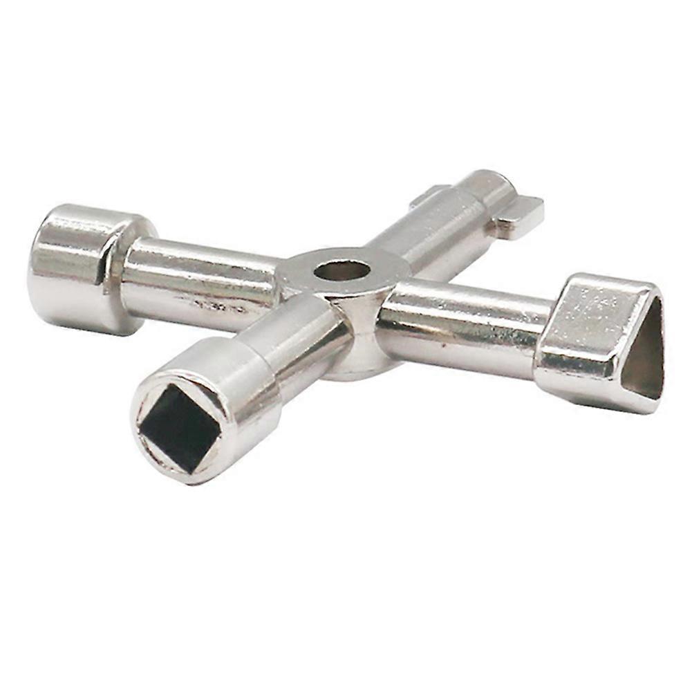 Universal Triangle Key Cross 4 Way Multi Cross Wrench for Gas Electrical Elevator Cabinet Meter Box - Image 5