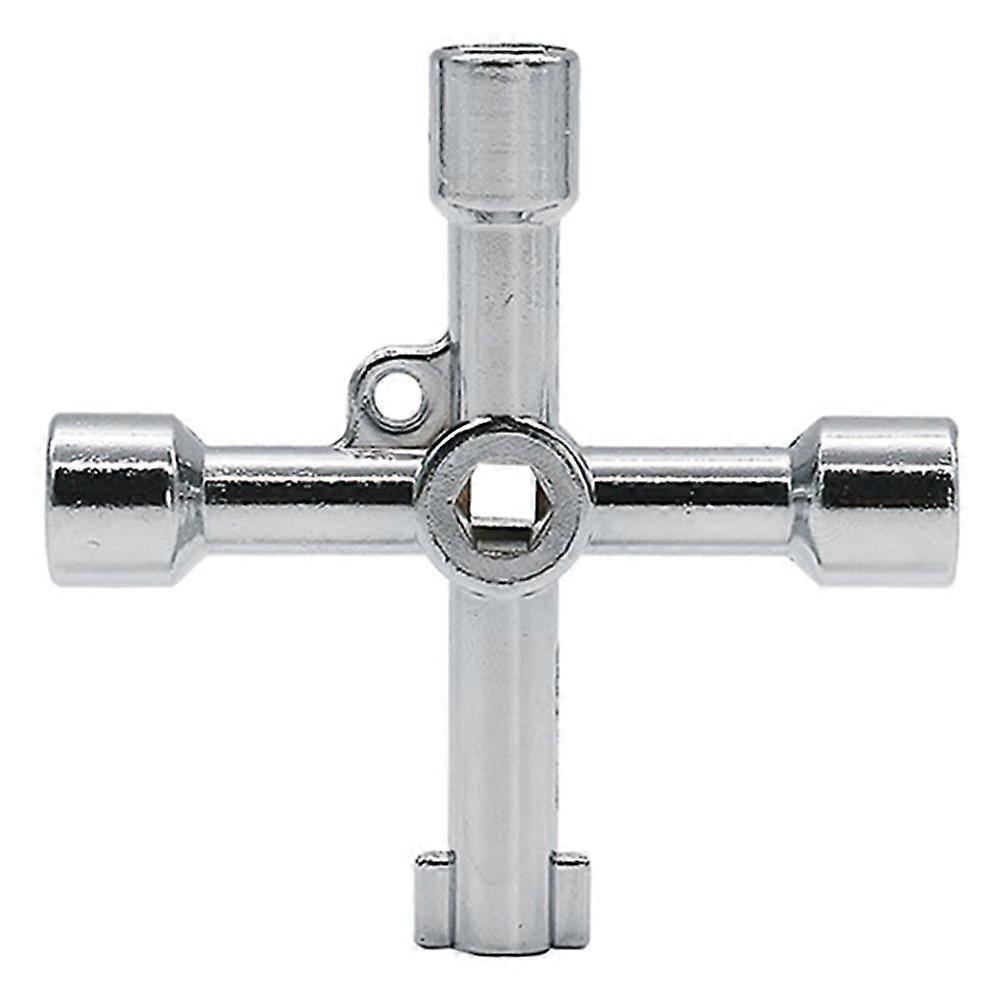 Clé Universelle Triangle Croix 4 Voies Multi Clé Pour Gaz Électrique Ascenseur Cabinet Compteur Boîte - Image 4