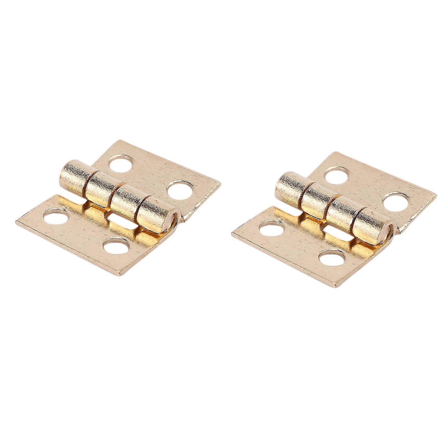 100 Pcs Mini charnières Matériel 180 Degré pour Meuble Miniature Cabinet Placard (bricolage) - Image 2